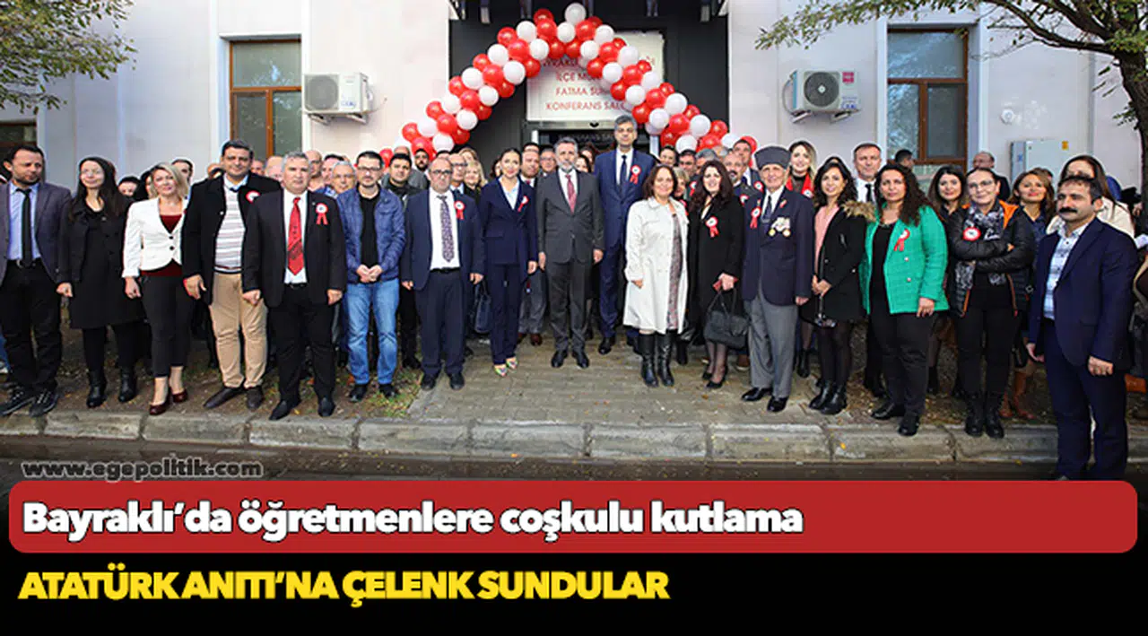 Bayraklı’da öğretmenlere coşkulu kutlama