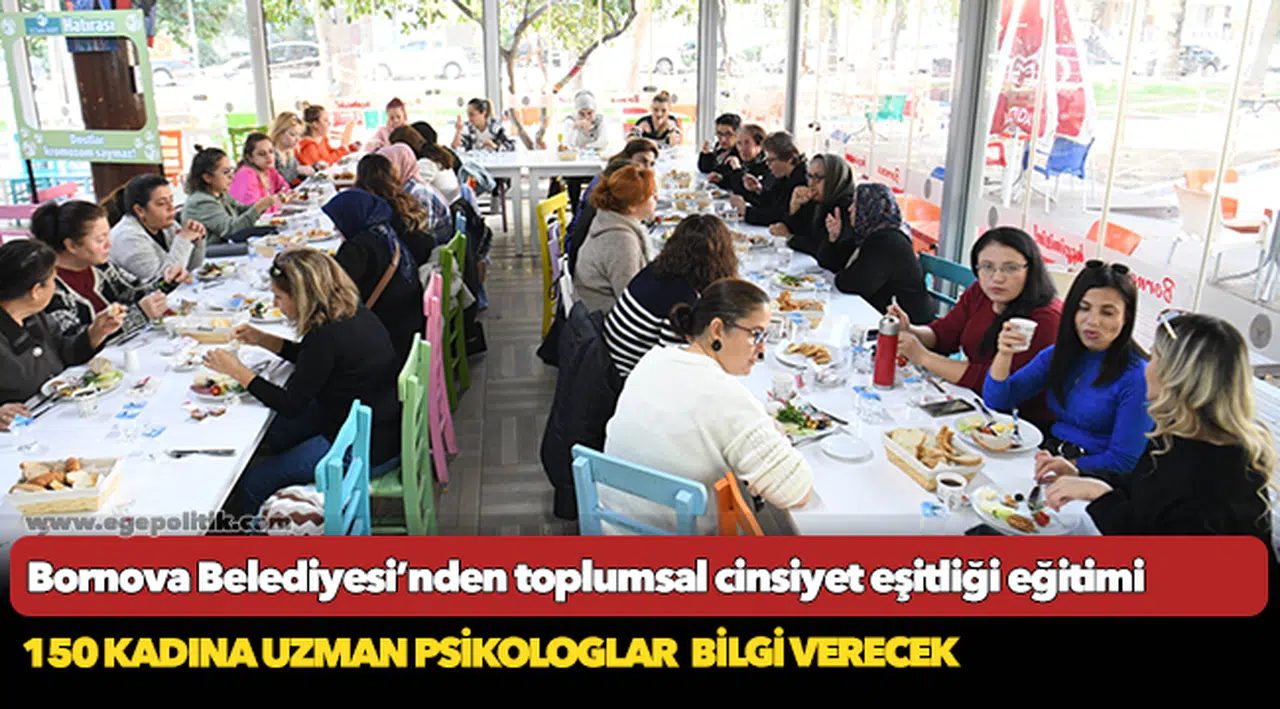 Bornova Belediyesi’nden toplumsal cinsiyet eşitliği eğitimi
