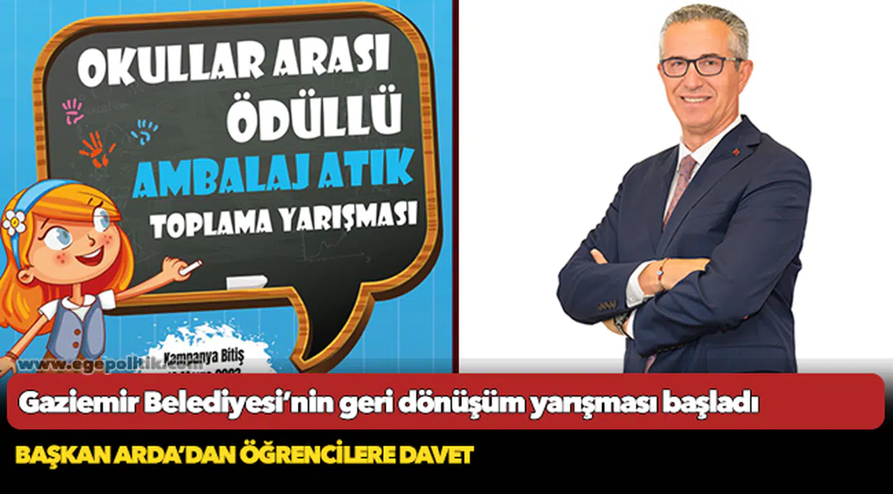 Gaziemir Belediyesi’nin geri dönüşüm yarışması başladı