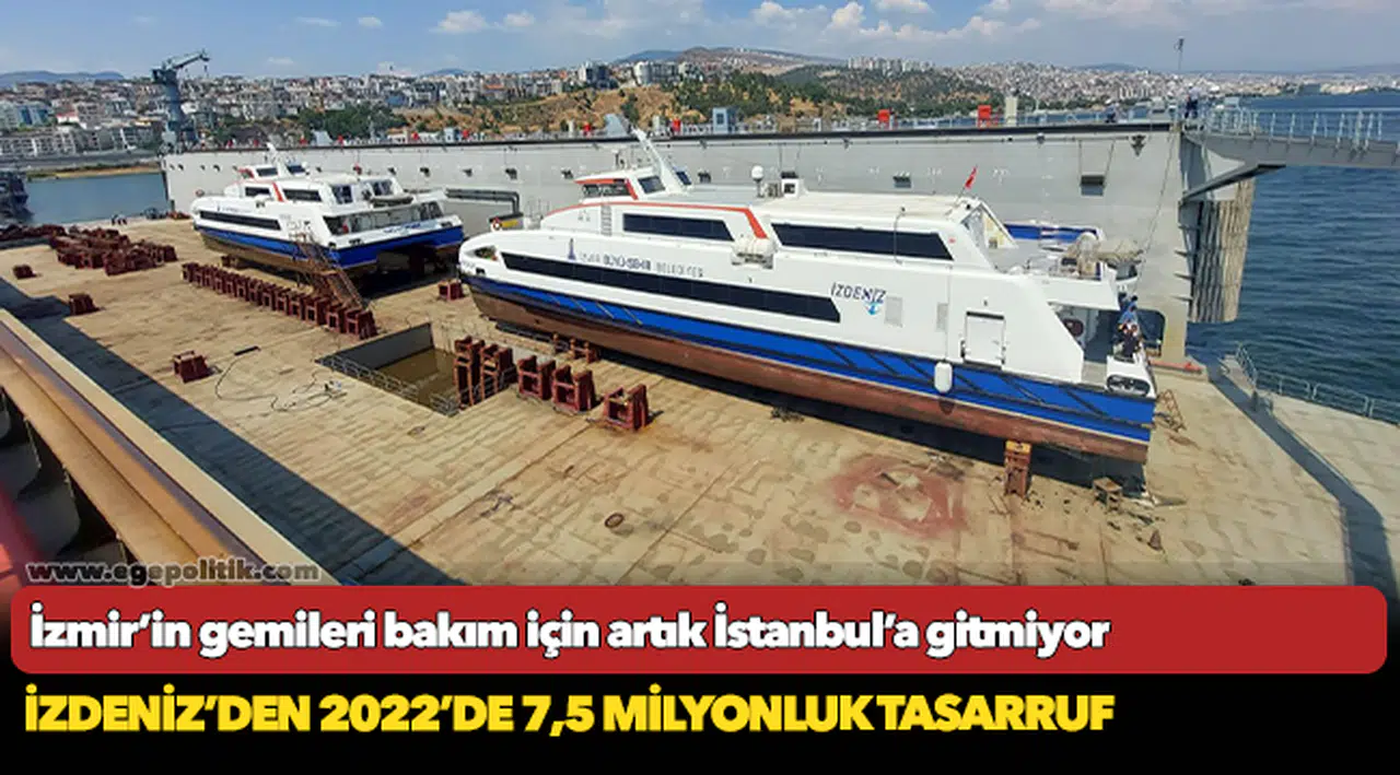 İZDENİZ’den 2022’de 7,5 milyonluk tasarruf