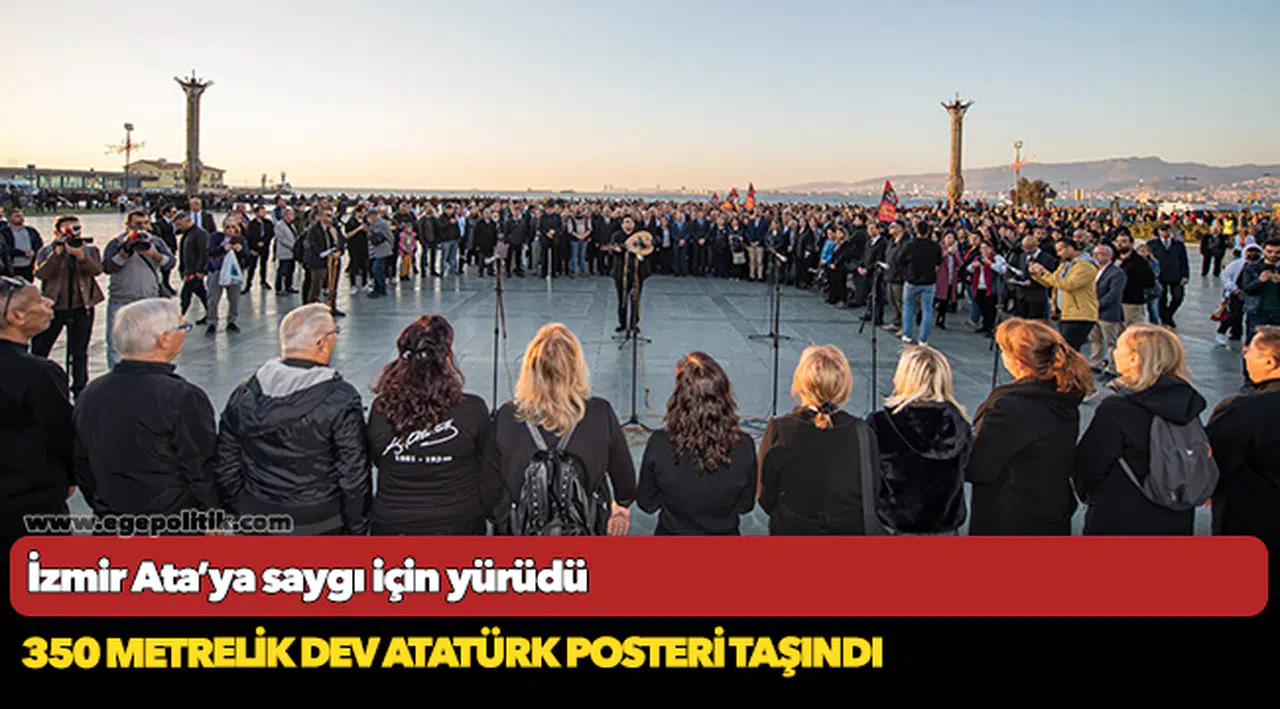 İzmir Ata’ya saygı için yürüdü