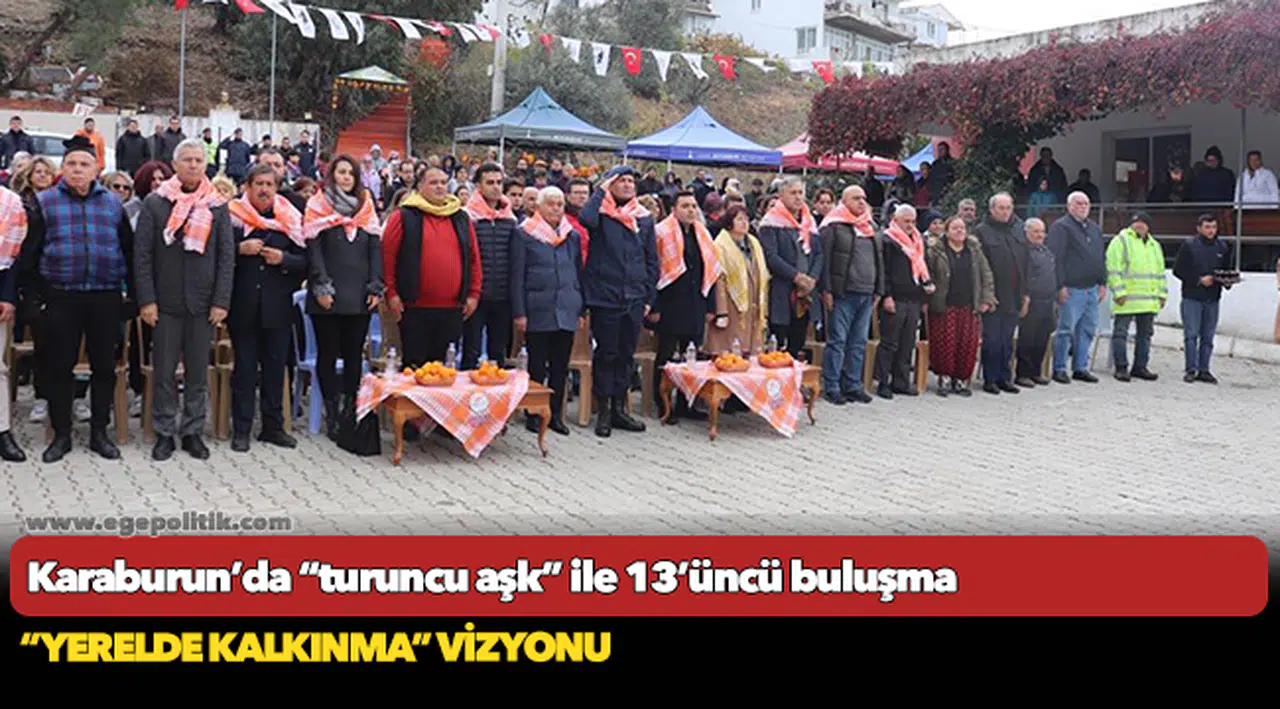 Karaburun’da “turuncu aşk” ile 13’üncü buluşma