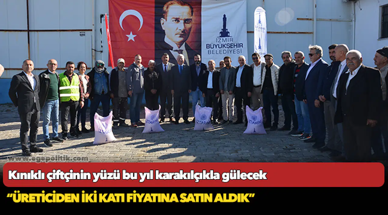 Kınıklı çiftçinin yüzü bu yıl karakılçıkla gülecek