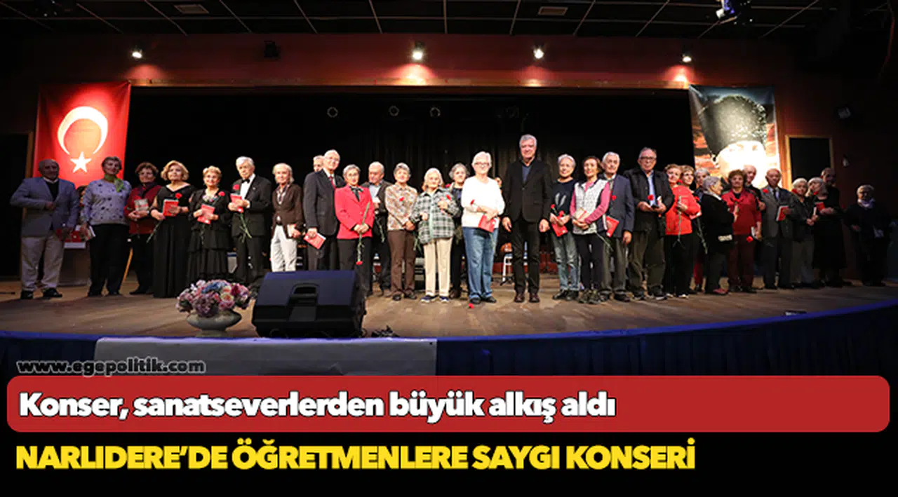 Narlıdere'de öğretmenlere saygı konseri