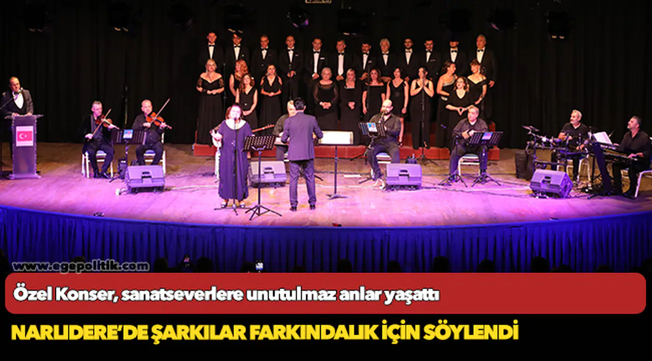 Narlıdere'de şarkılar farkındalık için söylendi