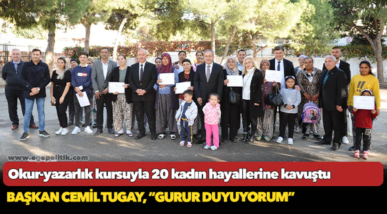 Okur-yazarlık kursuyla 20 kadın hayallerine kavuştu
