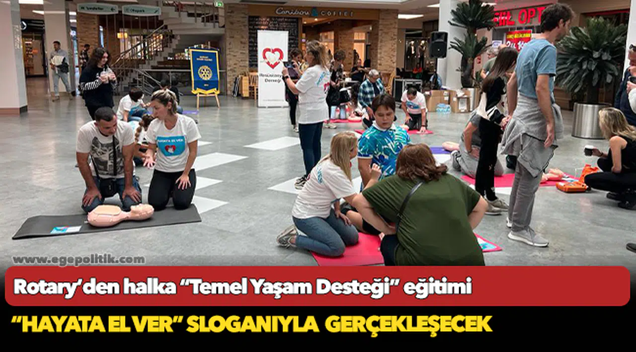Rotary’den halka “Temel Yaşam Desteği” eğitimi