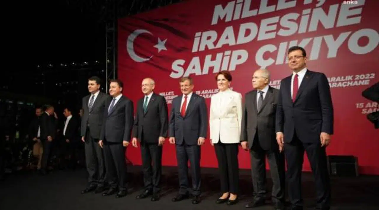 Altılı masa İmamoğlu için Saraçhane'de bir araya geldi