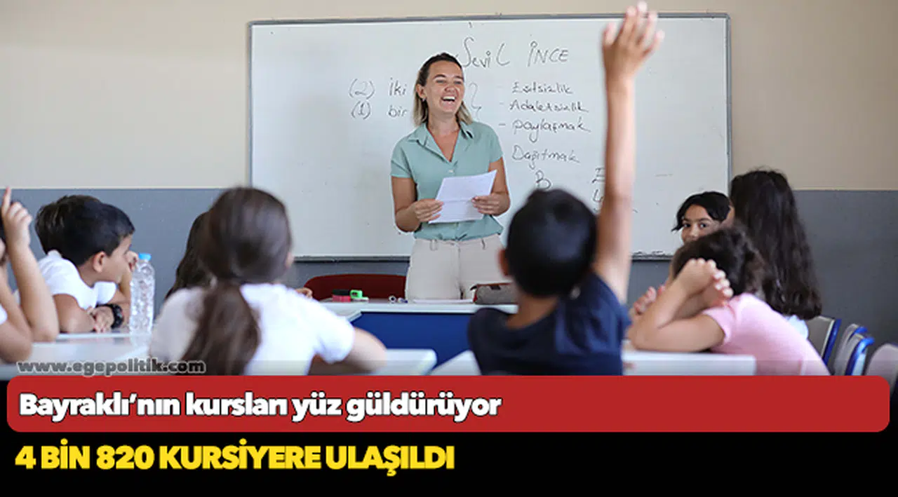 Bayraklı’nın kursları yüz güldürüyor