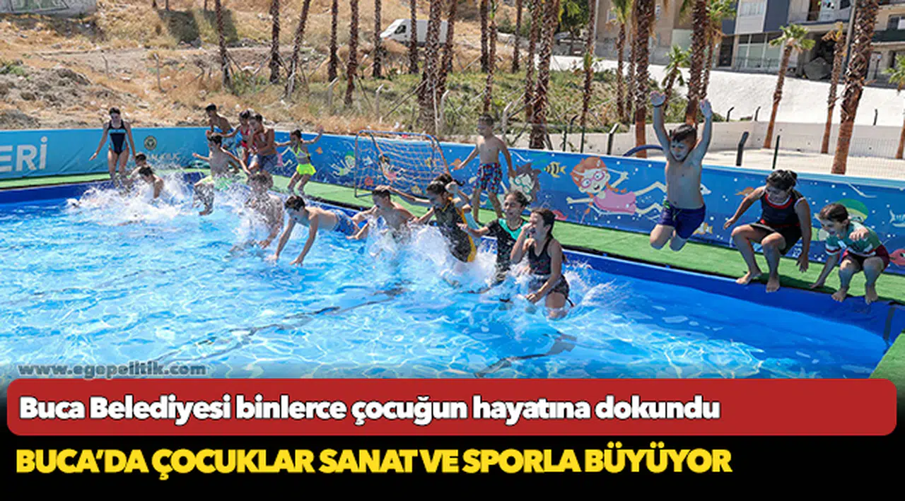 Buca’da çocuklar sanat ve sporla büyüyor