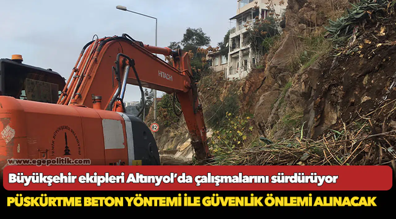 Büyükşehir ekipleri Altınyol’da çalışmalarını sürdürüyor