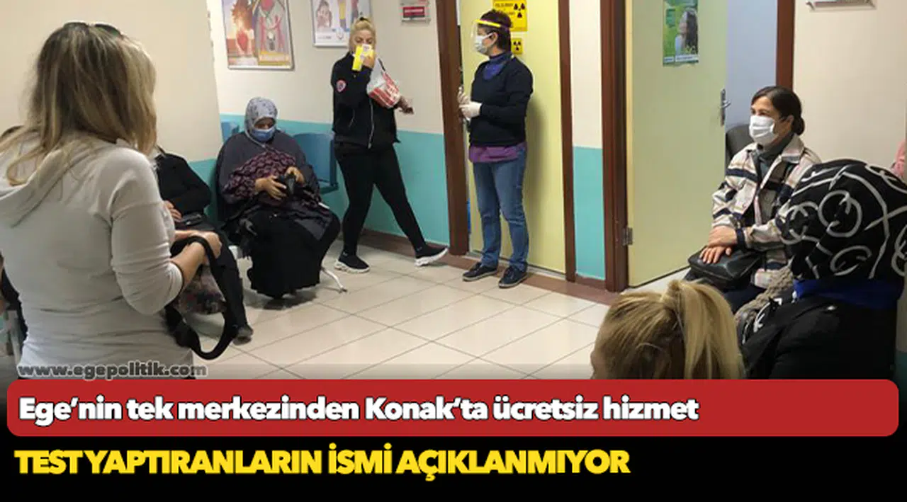 Ege’nin tek merkezinden  Konak’ta ücretsiz hizmet