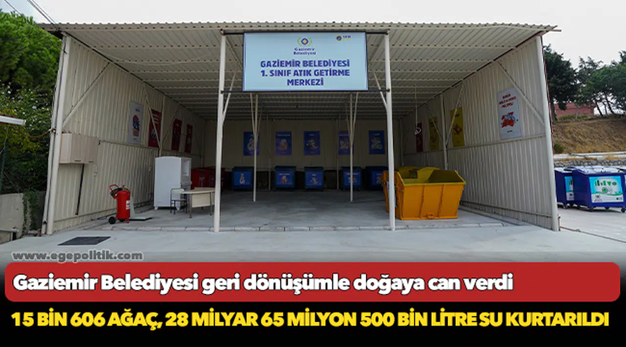 Gaziemir Belediyesi geri dönüşümle doğaya can verdi
