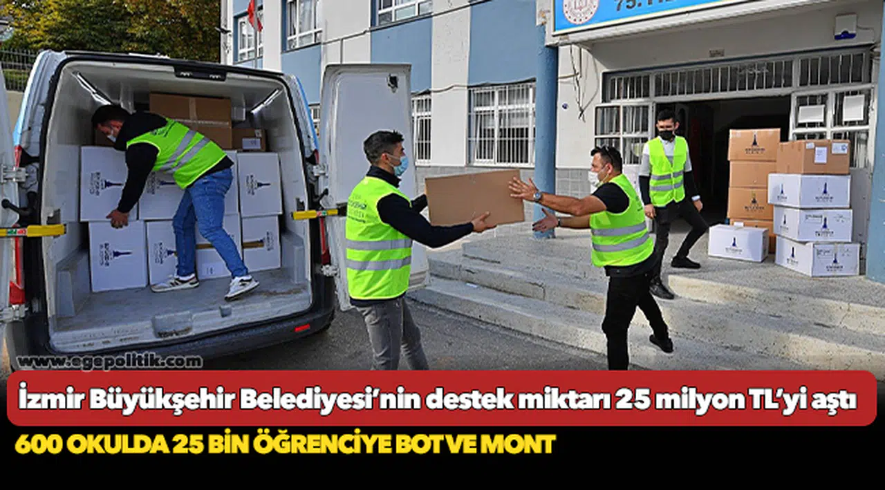 İzmir Büyükşehir Belediyesi’nin destek miktarı 25 milyon TL’yi aştı
