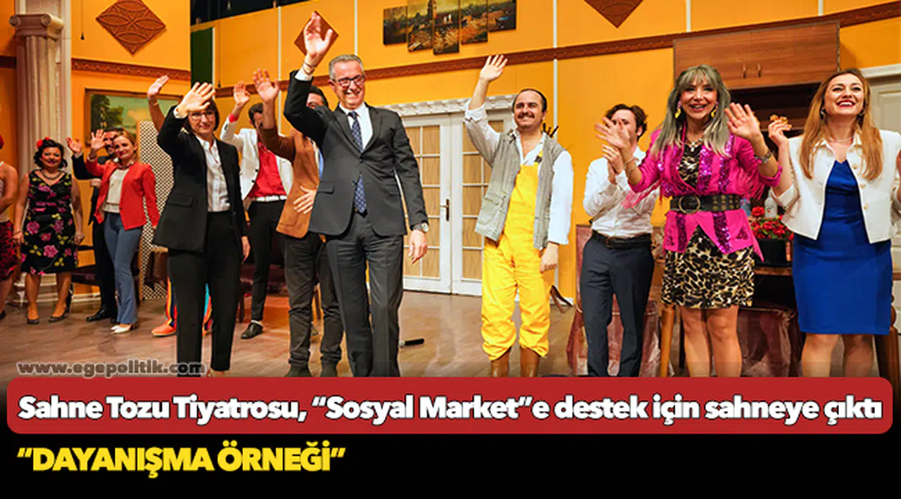 Sahne Tozu Tiyatrosu, “Sosyal Market”e destek için sahneye çıktı