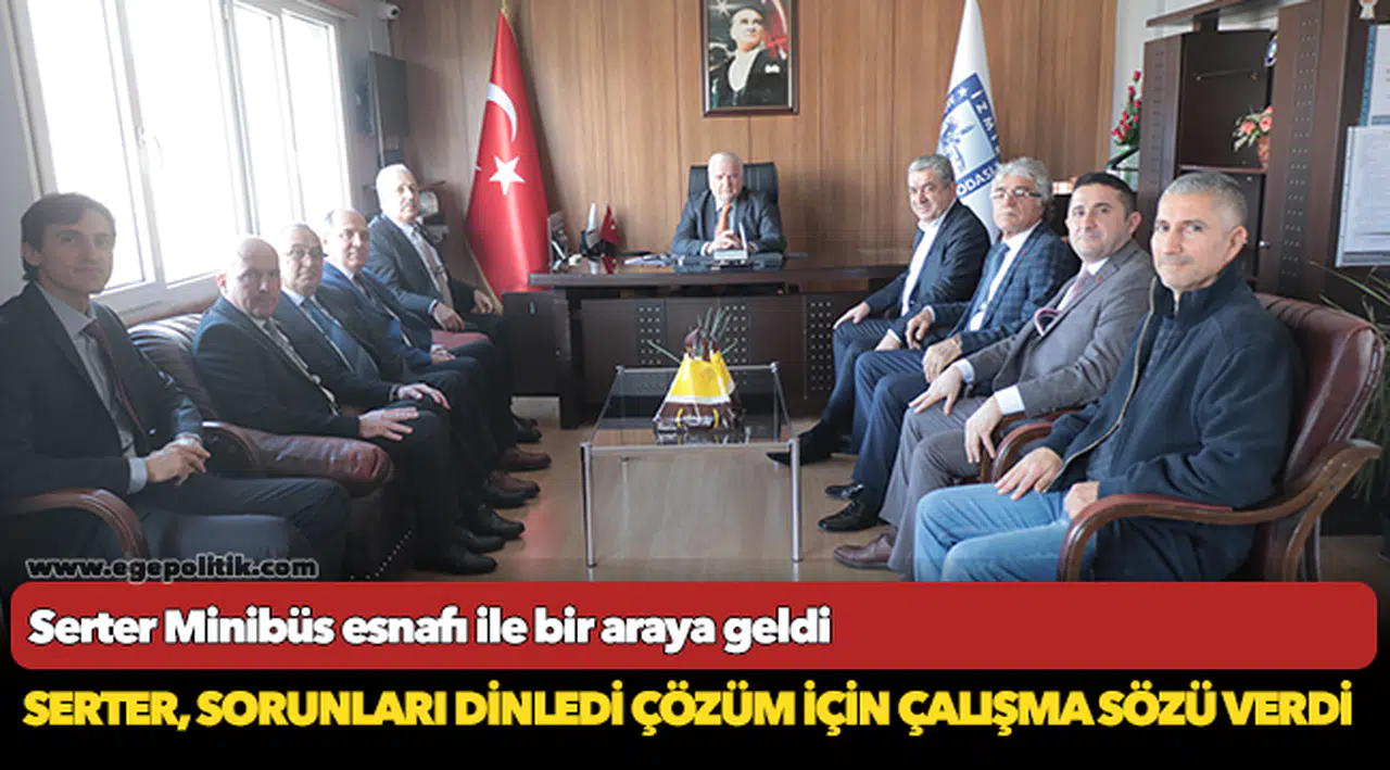 Serter Minibüs esnafı ile bir araya geldi