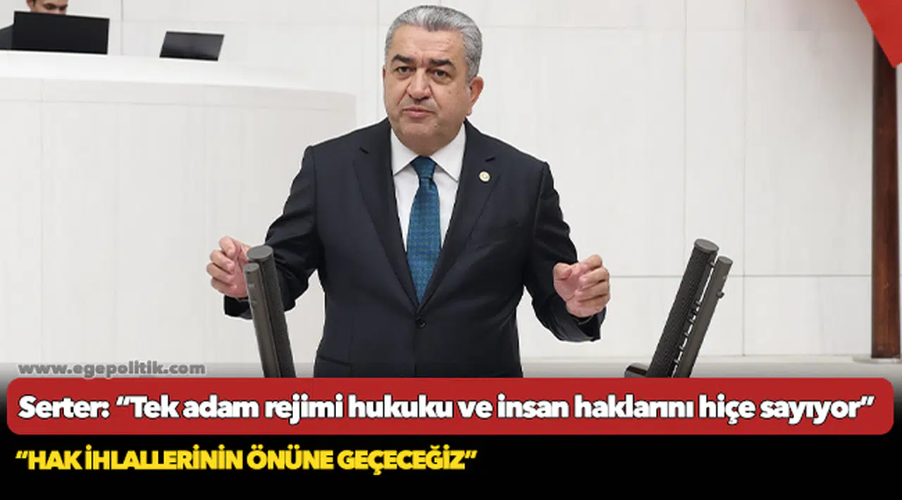 Serter: “Tek adam rejimi hukuku ve insan haklarını hiçe sayıyor”