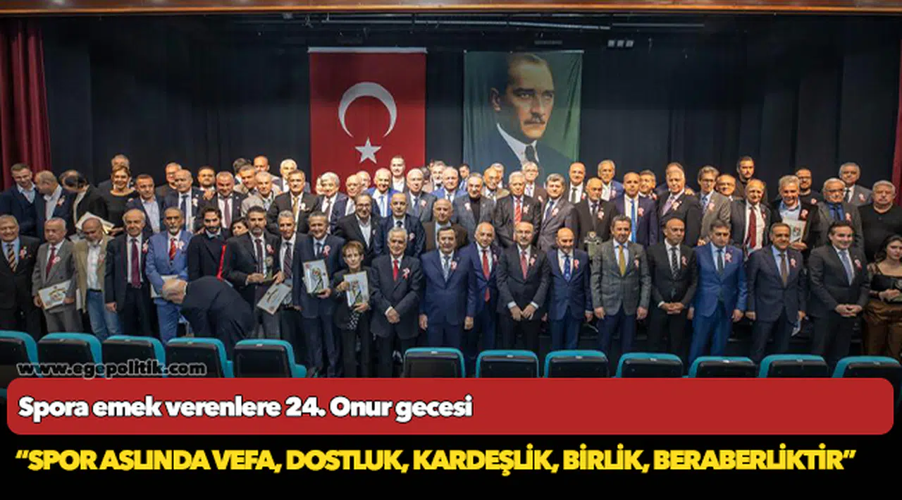 Spora emek verenlere  24. Onur gecesi
