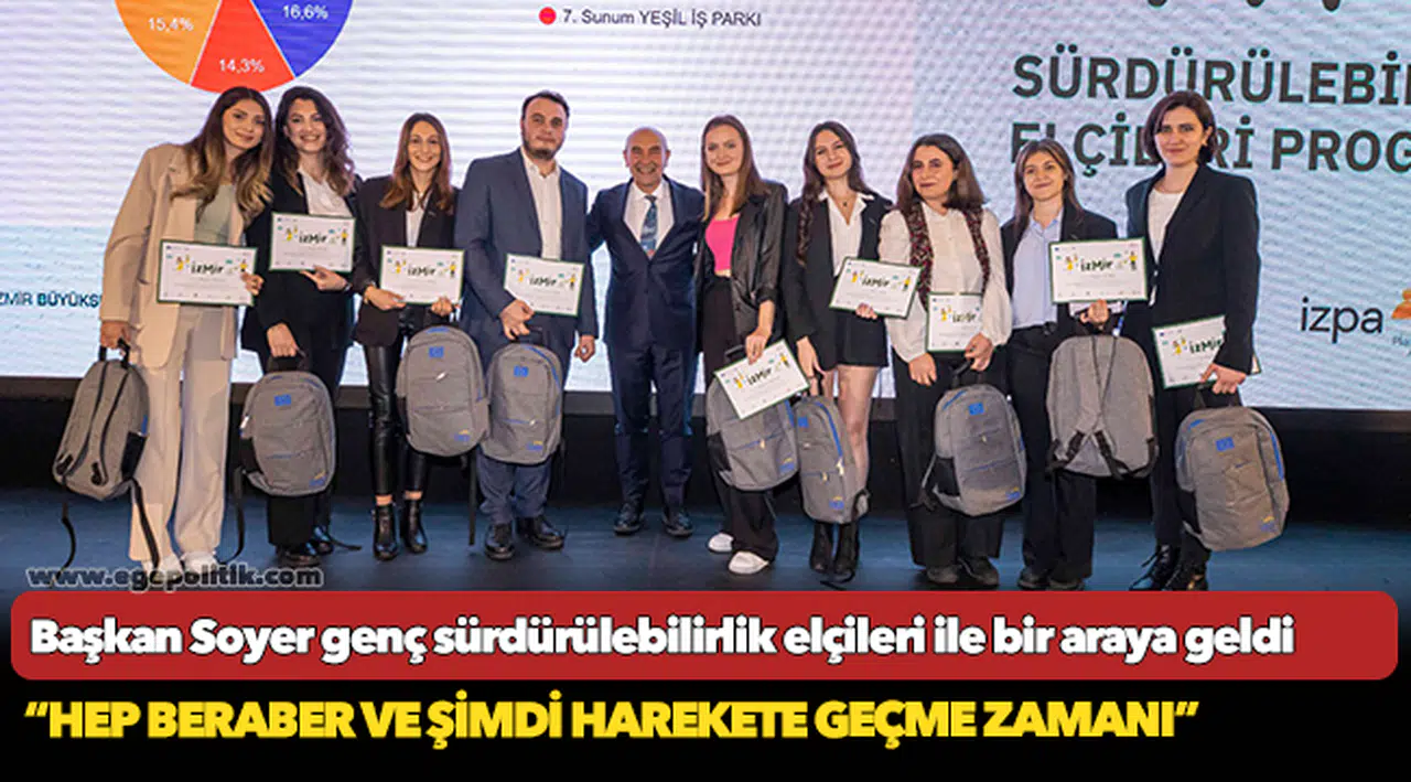 Başkan Soyer genç sürdürülebilirlik elçileri ile bir araya geldi