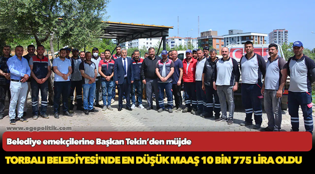 Belediye emekçilerine Başkan Tekin’den müjde