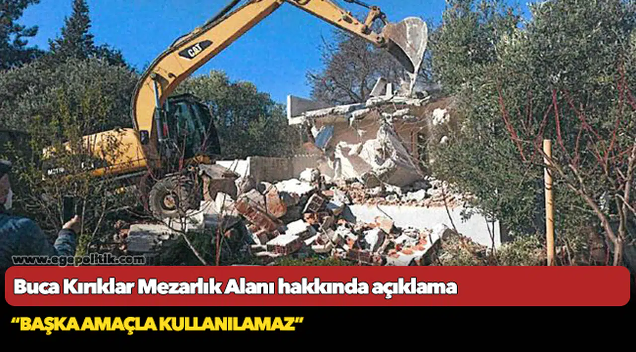 Buca Kırıklar Mezarlık Alanı hakkında açıklama