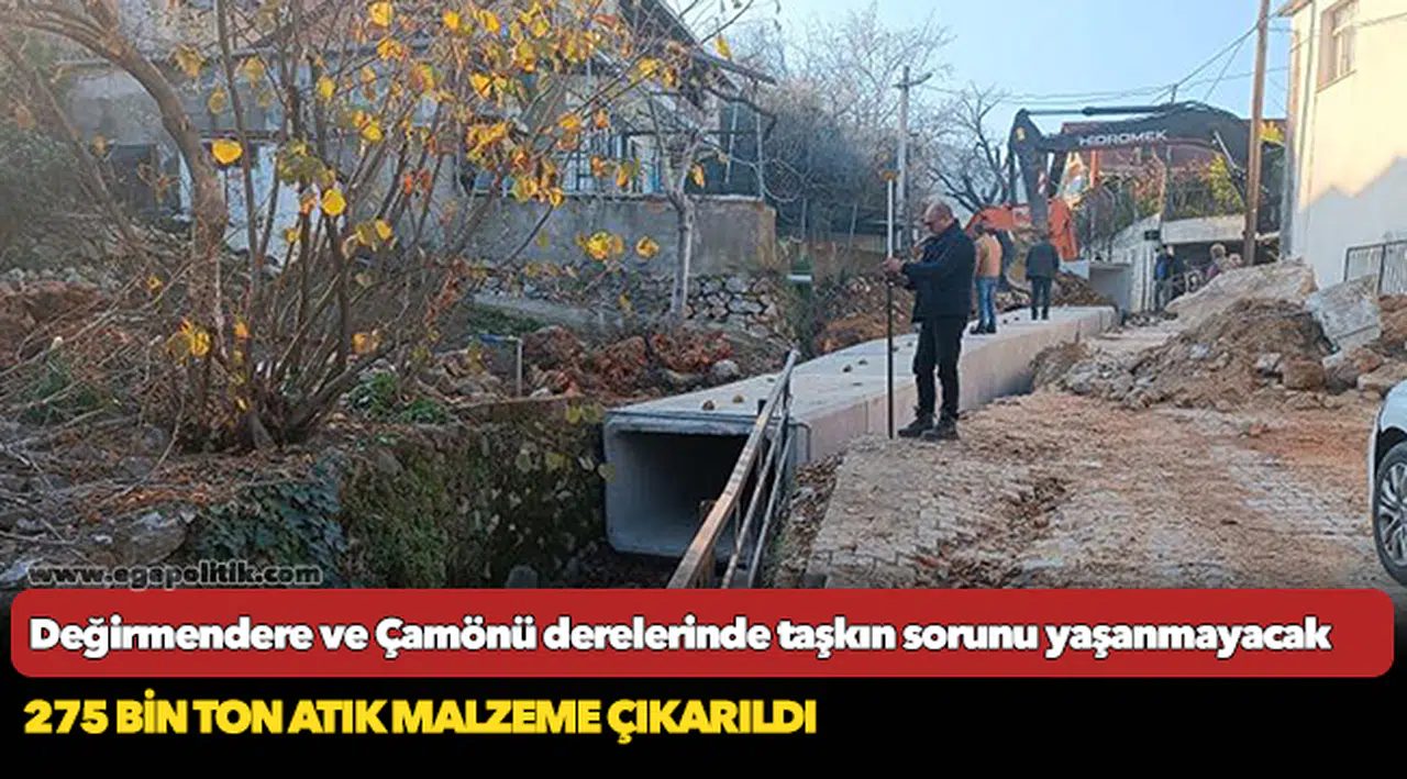 Değirmendere ve Çamönü derelerinde taşkın sorunu yaşanmayacak
