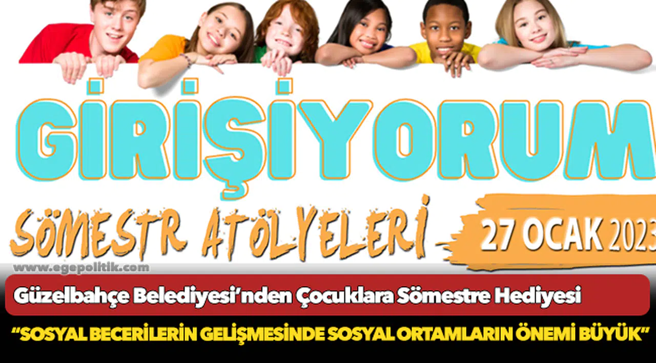 Güzelbahçe Belediyesi’nden Çocuklara Sömestre Hediyesi