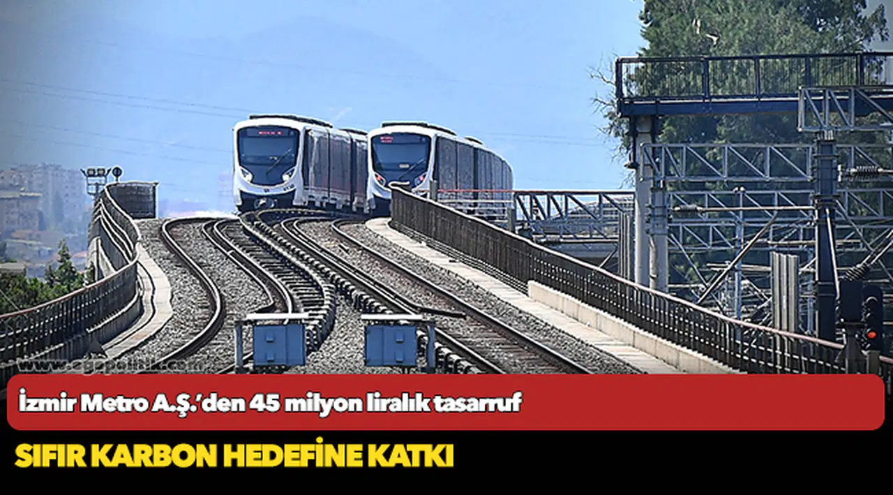 İzmir Metro A.Ş.’den 45 milyon liralık tasarruf