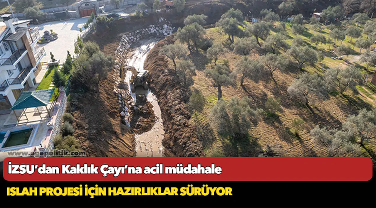 İZSU’dan Kaklık Çayı’na acil müdahale