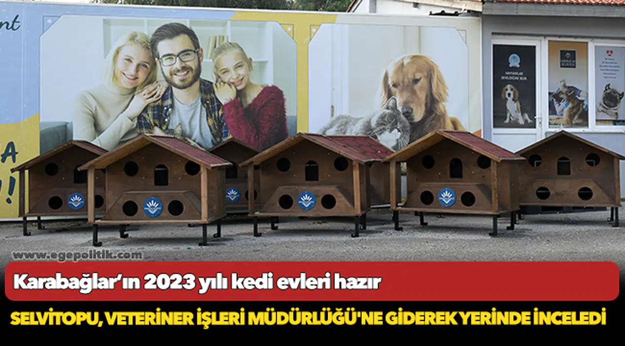 Karabağlar’ın 2023 yılı kedi evleri hazır