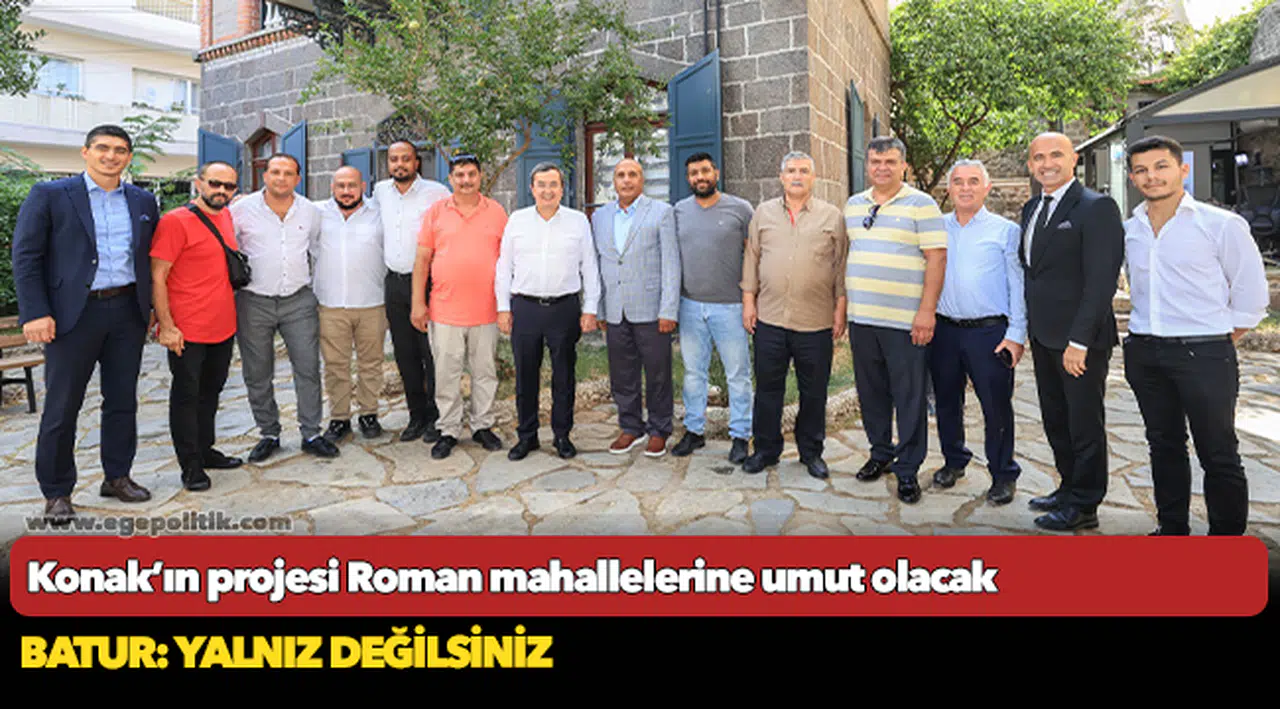 Konak’ın projesi Roman  mahallelerine umut olacak