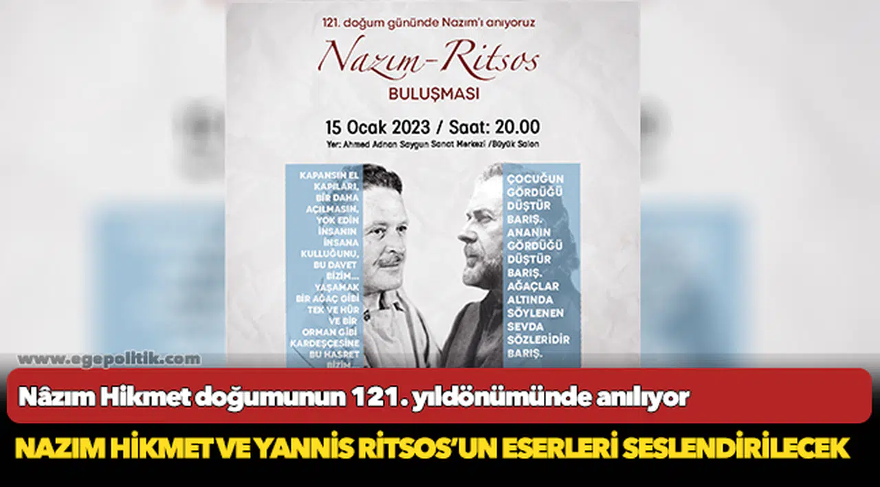 Nâzım Hikmet doğumunun 121. yıldönümünde anılıyor