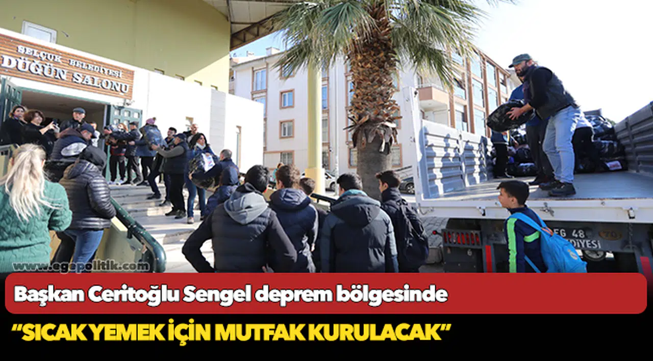 Başkan Ceritoğlu Sengel deprem bölgesinde