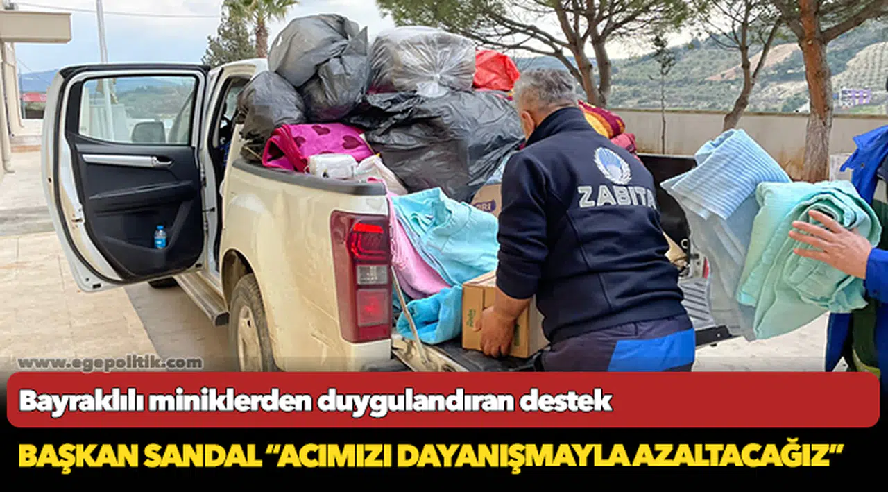 Bayraklılı miniklerden duygulandıran destek