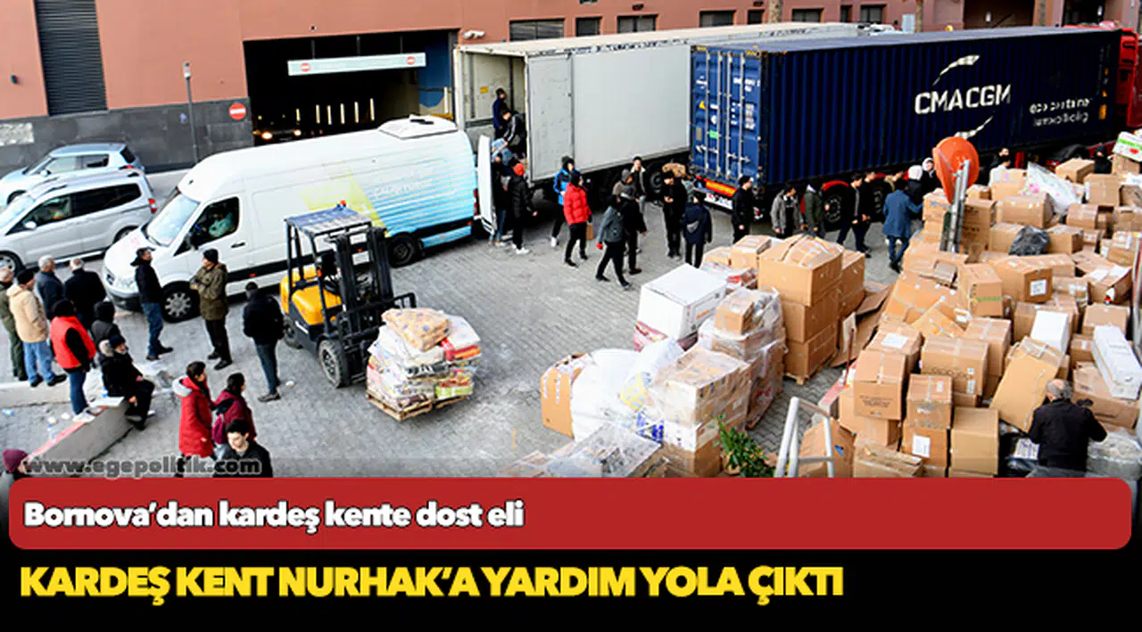 Bornova’dan kardeş kente dost eli
