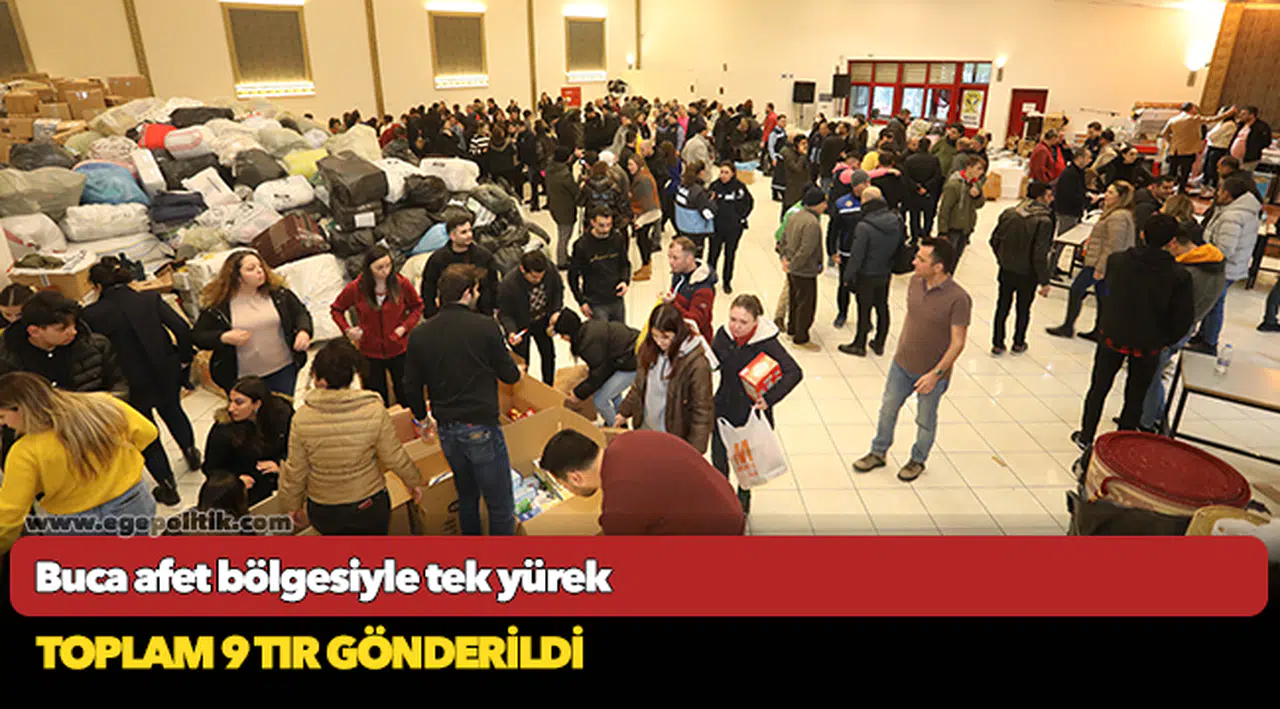 Buca afet bölgesiyle tek yürek