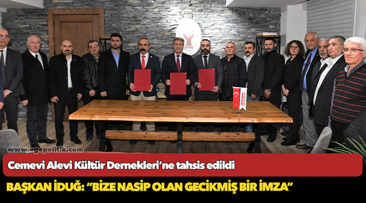 Cemevi Alevi Kültür Dernekleri’ne tahsis edildi