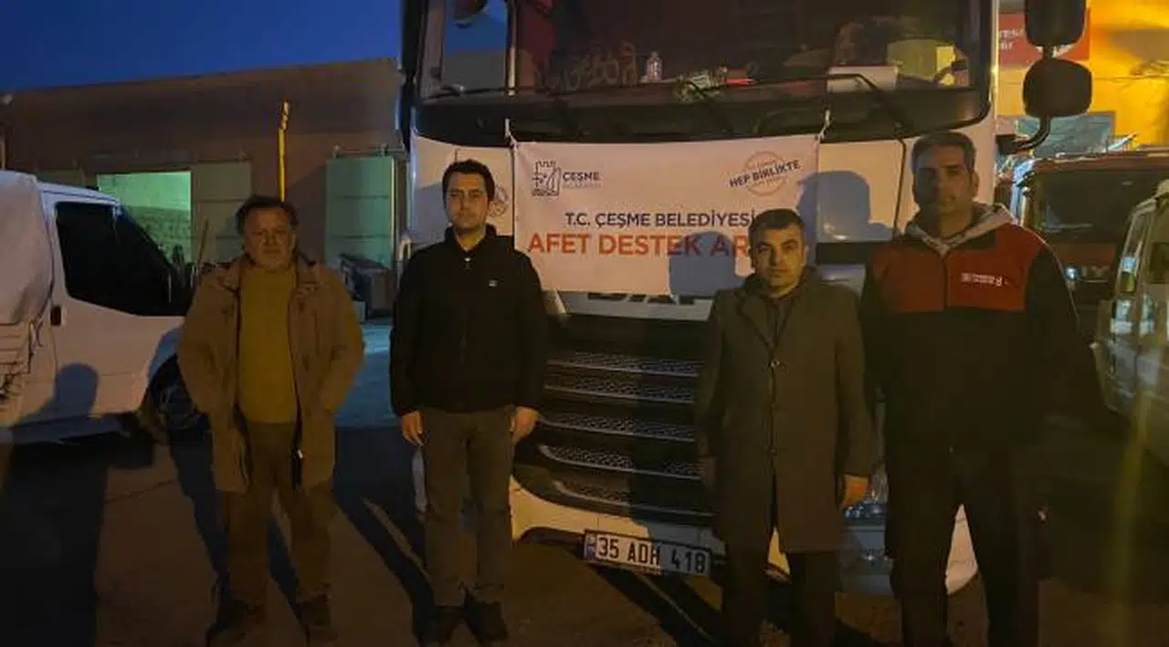 Çeşme Belediyesi’nin yardım tırları   ‘O’ belediye başkanına emanet!