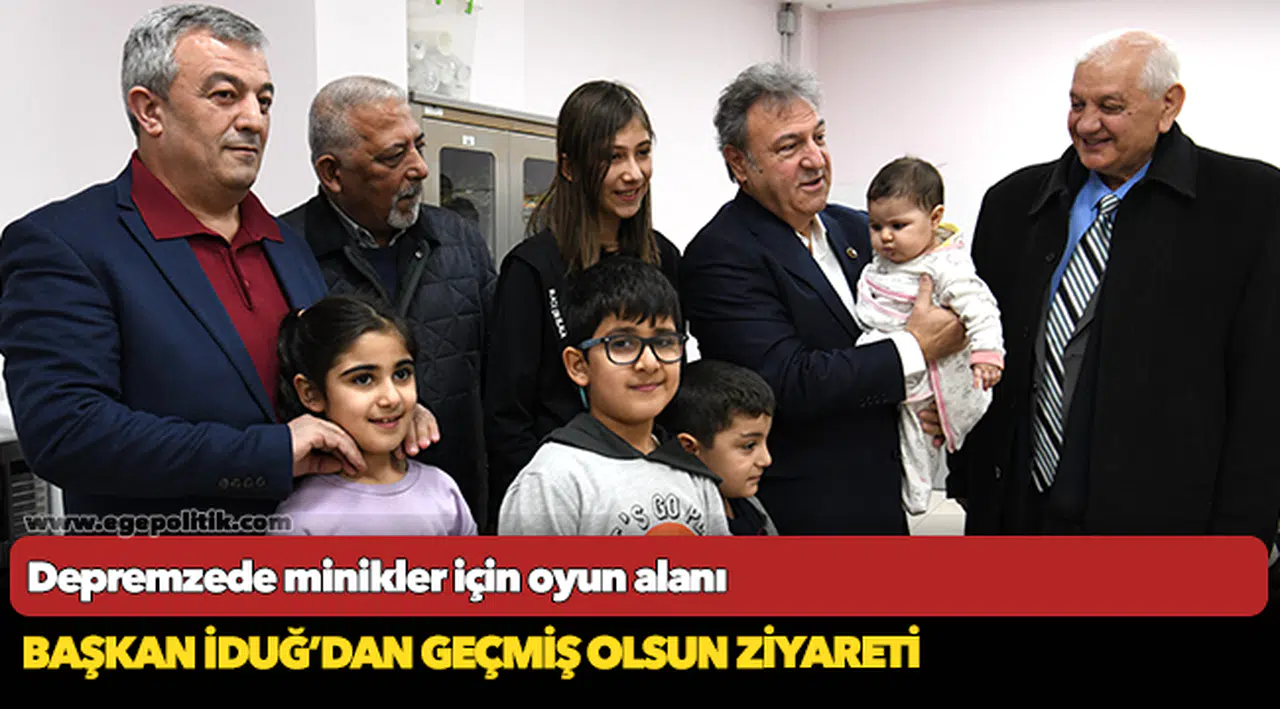 Depremzede minikler için oyun alanı