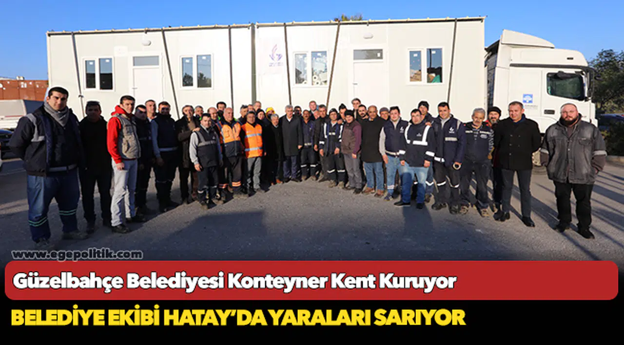 Güzelbahçe Belediyesi Konteyner Kent Kuruyor