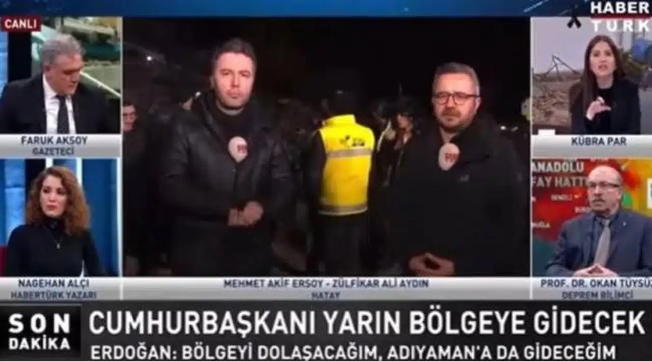 Hatay'daki durumu göstermek için yayın ışıklarını söndürdü: Ekran karardı