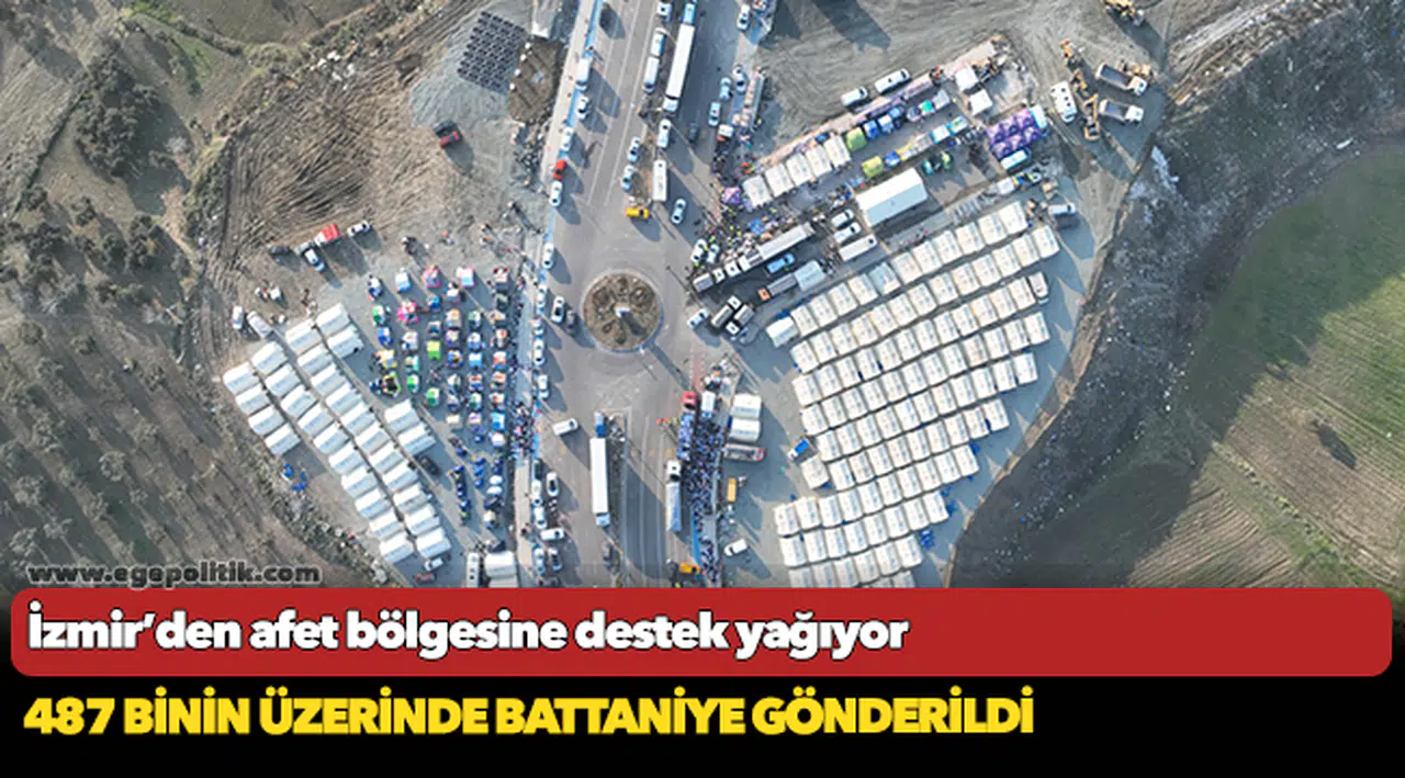 İzmir’den afet bölgesine destek yağıyor