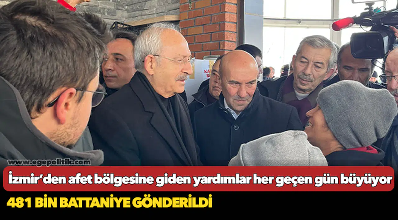 İzmir’den afet bölgesine giden yardımlar her geçen gün büyüyor