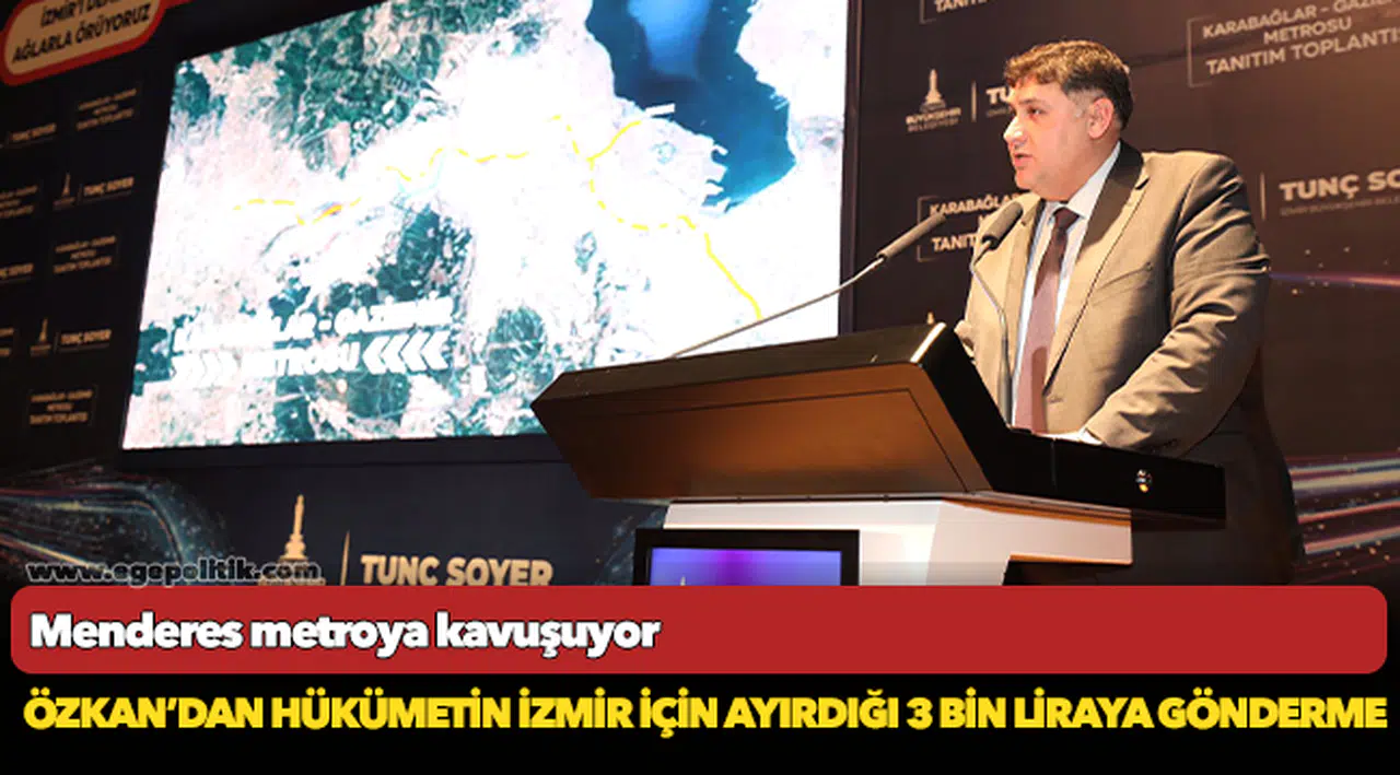Menderes metroya kavuşuyor