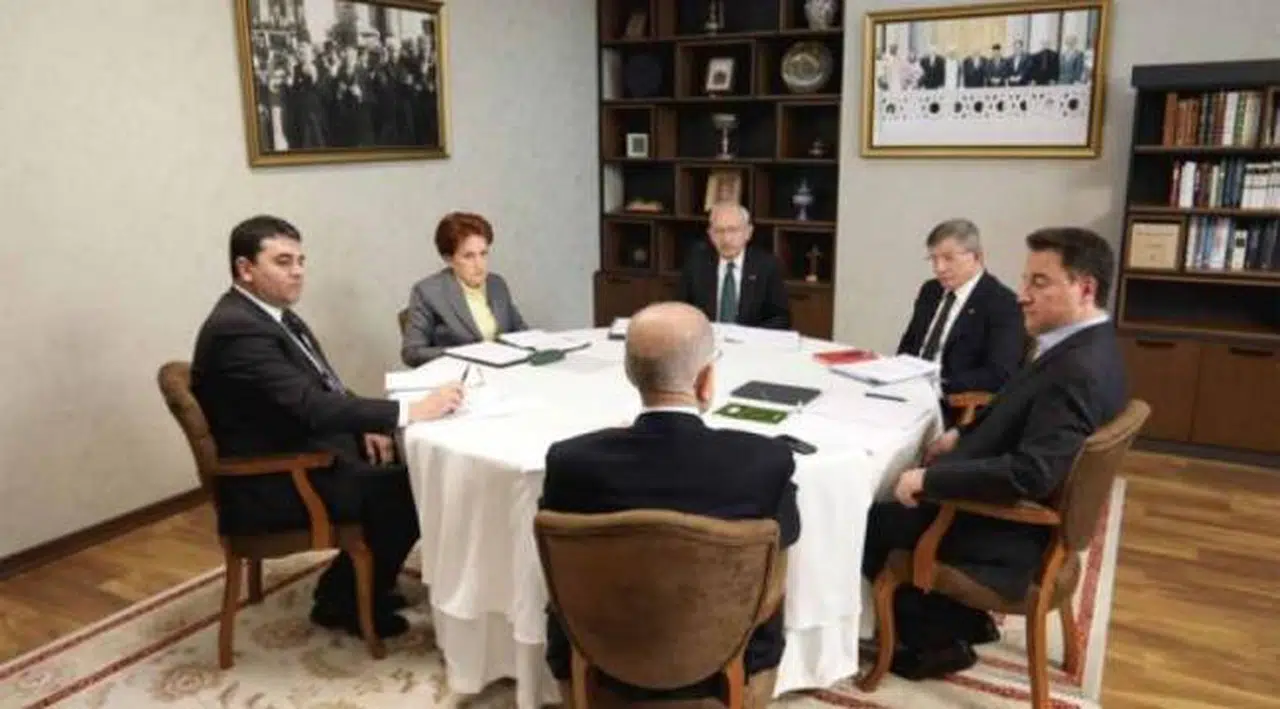Altılı Masa toplantısı sona erdi: Cumhurbaşkanı adayının açıklanması bekleniyor