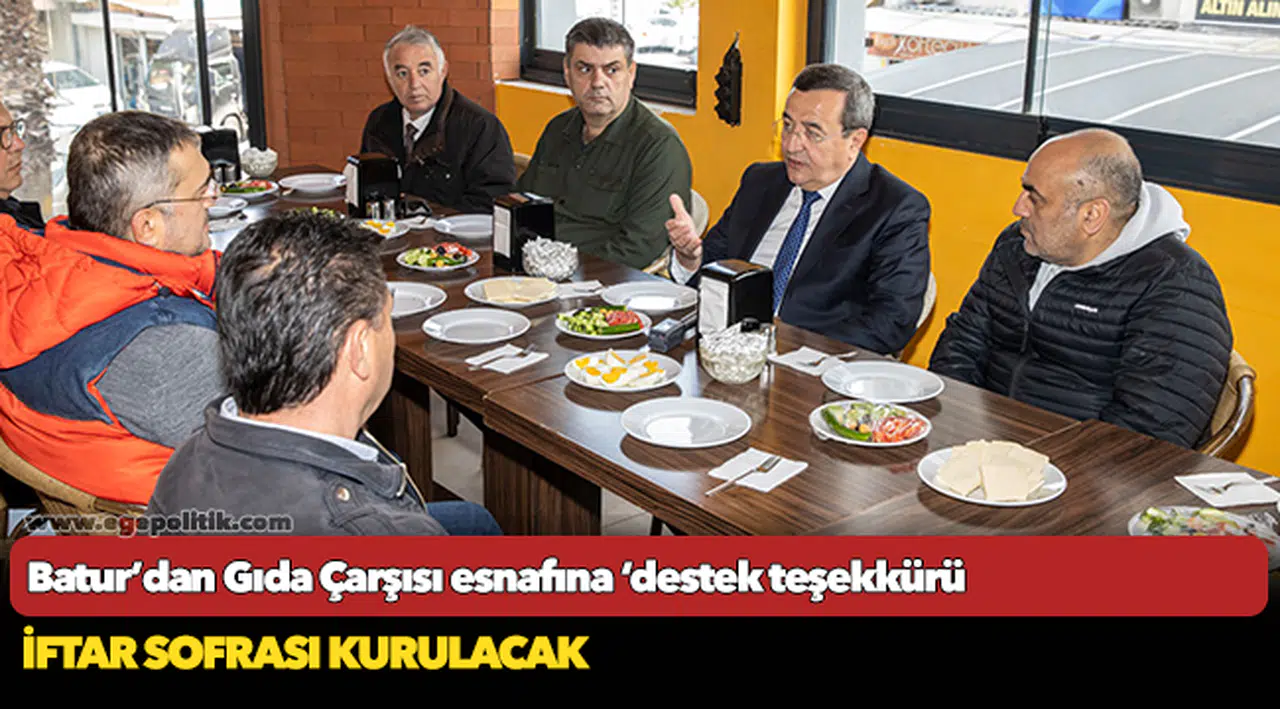 Batur’dan Gıda Çarşısı  esnafına ‘destek teşekkürü