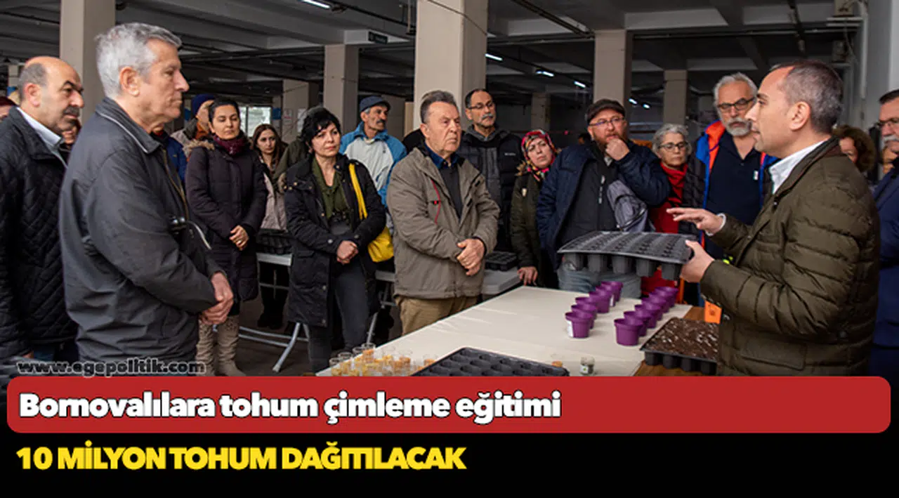 Bornovalılara tohum çimleme eğitimi
