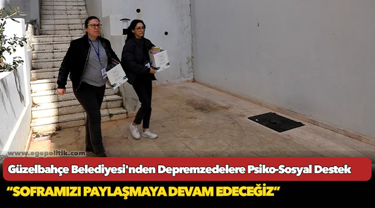 Depremzedelere psiko-sosyal destek