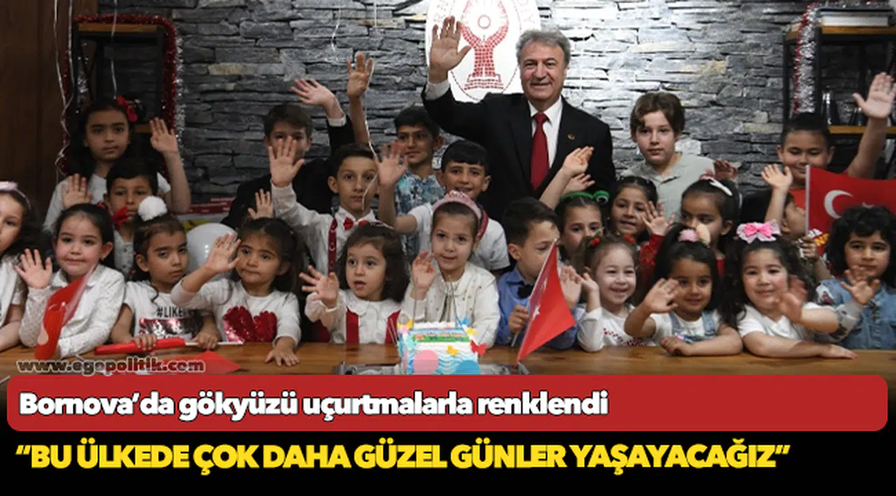 Bornova’da gökyüzü uçurtmalarla renklendi
