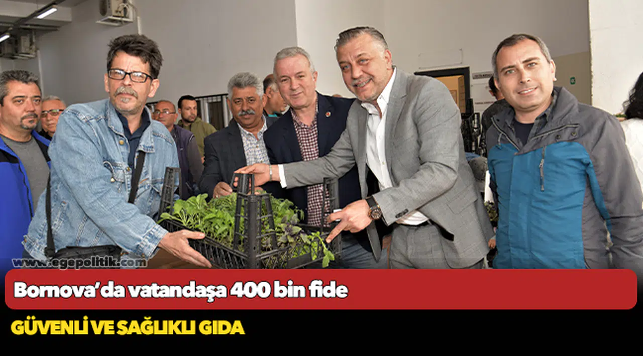 Bornova’da vatandaşa 400 bin fide